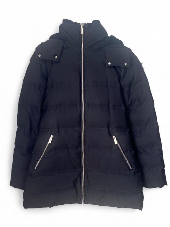 Zara Jackets & Blazers - ZARA Black Down Puffer Coat Size Small Removable Faux Fur & Hood Winter